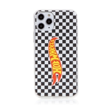 Kryt HOT WHEELS - pro Apple iPhone 11 Pro - gumový - šachovnice