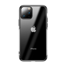 Kryt BASEUS Shining pre Apple iPhone 11 Pro Max - gumový - pokovovaný - transparentný / čierny