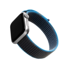 Řemínek FIXED Nylon pro Apple Watch 42mm / 41mm / 40mm / 38mm - nylonový - šedomodrý