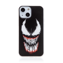 Kryt MARVEL pre Apple iPhone 13 - Venom - gumový - čierny