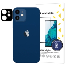 Tvrzené sklo (Tempered Glass) WOZINSKY pro Apple iPhone 12 mini - na zadní kameru - černé