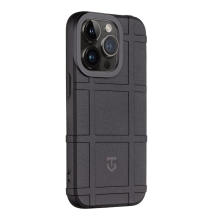 Kryt TACTICAL Infantry pre Apple iPhone 14 Pro - protišmykový - gumový - čierny