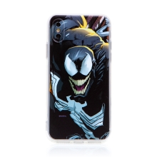 Kryt MARVEL pro Apple iPhone X / Xs - Venom - gumový - černý