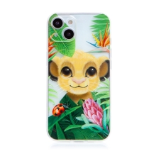 Kryt DISNEY pro Apple iPhone 13 - Lví král - Simba- gumový - průhledný