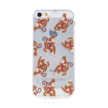 DISNEY kryt pre Apple iPhone 5 / 5S / SE - Aladdin - Aladdin's Monkey Abu - gumový - priehľadný