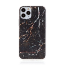 Kryt BABACO pre Apple iPhone 11 Pro - gumový - čierny mramor