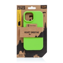 Kryt TACTICAL Velvet Smoothie pro Apple iPhone 15 - příjemný na dotek - silikonový - avokádově zelený