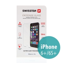 Tvrzené sklo (Tempered Glass) SWISSTEN pro Apple iPhone 6 Plus / 6S Plus - na přední část - odolné - 0,3mm