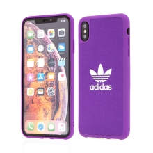 Kryt ADIDAS Originals pre Apple iPhone Xs Max - gumový - látkový - fialový