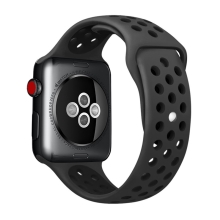 Řemínek pro Apple Watch Ultra 49mm / 46mm / 45mm / 44mm / 42mm - silikonový - černý - (M/L)