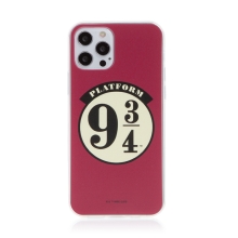 Kryt Harry Potter pre Apple iPhone 12 Pro Max - gumový - platforma 9 a 3/4 - červený