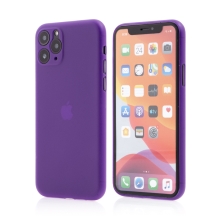 Kryt pre Apple iPhone 11 Pro Max - s ochranným sklom fotoaparátu - plastový - fialový