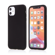 Kryt pre Apple iPhone 11 - príjemný na dotyk - silikónový - čierny