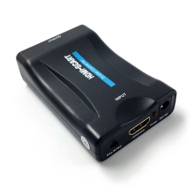 Přepojka / redukce HDMI samice (vstup) na SCART samice (výstup) - aktivní provedení - černá