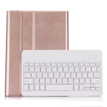 Klávesnice Bluetooth odnímatelná + kryt / pouzdro pro Apple iPad Air 1 / Air 2 / Pro 9,7" / 9,7" (2017 - 2018) - Rose Gold