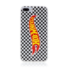 Kryt HOT WHEELS - pro Apple iPhone 6 Plus / 6S Plus - gumový - šachovnice