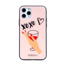 Kryt BABACO pro Apple iPhone 11 Pro - XOXO sklenička s vínem - skleněný