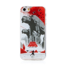 Kryt STAR WARS pro Apple iPhone 5 / 5S / SE - Poslední z Jediů - bitevní pole - gumový