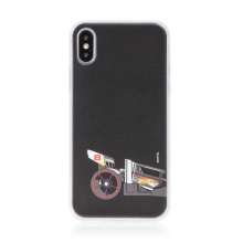 Kryt HOT WHEELS - pro Apple iPhone X / Xs - gumový - formule - černý