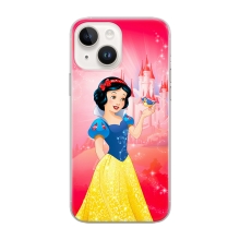 Kryt DISNEY pro Apple iPhone 14 - Sněhurka - gumový - růžový