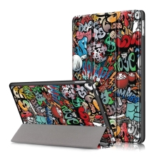 Puzdro pre Apple iPad Pro 10,5" / Air 3 (2019) / 10,2" (2019 - 2021) - funkcia inteligentného spánku - plastový chrbát - graffiti