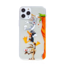 Kryt LOONEY TUNES pro Apple iPhone 11 Pro - Bugs, Duffy a Vilda Kojot - průhledný