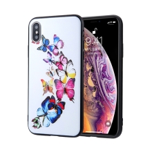 Kryt pre Apple iPhone Xs Max - plast / guma - motýle