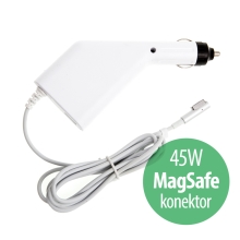 Autonabíječka pro Apple MacBook Air s 2x USB porty - 45W MagSafe - bílá