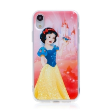 DISNEY kryt pre Apple iPhone Xr - Snehulienka - gumový - ružový