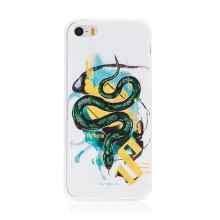 Kryt Harry Potter pro Apple iPhone 5 / 5S / SE - gumový - had Zmijozelu