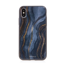 Kryt BABACO pro Apple iPhone X / Xs - skleněný - noční mramor