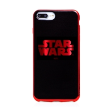 Kryt STAR WARS pro Apple iPhone 7 / 7 Plus - gumový - černý / červený