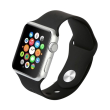 Řemínek pro Apple Watch Ultra 49mm / 45mm / 44mm / 42mm - silikonový - černý