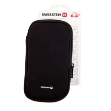 SWISSTEN Black Rock puzdro pre Apple iPhone do 6,4" - neoprén - odolné - čierne