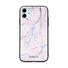 Kryt BABACO pre Apple iPhone 11 - sklo - ružový mramor