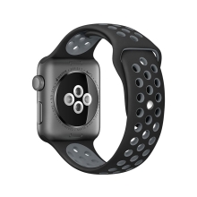 Řemínek pro Apple Watch Ultra 49mm / 46mm / 45mm / 44mm / 42mm - silikonový - černý / šedý - (M/L)