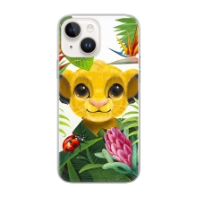 Kryt DISNEY pro Apple iPhone 14 - Lví král - Simba- gumový - průhledný