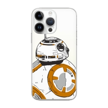 Kryt STAR WARS pre Apple iPhone 14 Pro - BB-8 - gumový - priehľadný