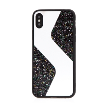 Kryt S line pro Apple iPhone X / Xs - zrcadlový - plastový / gumový - černý