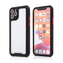 Kryt pro Apple iPhone 11 Pro Max - plastový / gumový - přesné výřezy fotoaparátu - černý