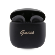 Sluchátka GUESS Script - TWS bezdrátová - Bluetooth 5.3 - pecky - voděodolná - černá