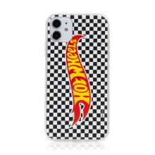 Kryt HOT WHEELS - pre Apple iPhone 11 - gumový - šachovnica