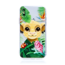 Kryt DISNEY pro Apple iPhone X / Xs - Lví král - Simba- gumový - průhledný