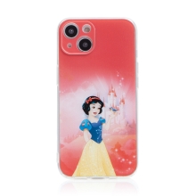 Kryt DISNEY pro Apple iPhone 13 - Sněhurka - gumový - růžový