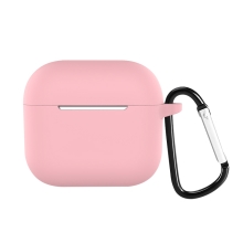 DEVIA puzdro pre Apple AirPods 3 - karabína - silikónové - ružové