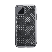 NILLKIN Kryt Herringbone pre Apple iPhone 11 Pro Max - reflexné prvky - guma / látka - sivý