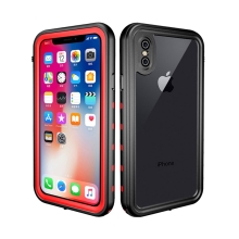 Puzdro Redpepper pre Apple iPhone Xs Max - vodotesné - plastové - čierne/červené