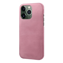 Kryt pre Apple iPhone 15 Pro - plast / umelá koža - Rose Gold pink