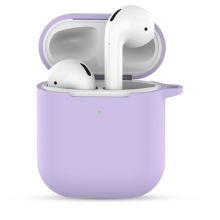 Pouzdro / obal pro Apple AirPods 2019 s bezdrátovým pouzdrem - silikonové - fialové