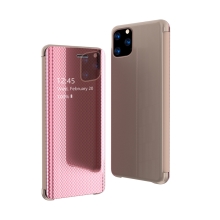 Puzdro pre Apple iPhone 11 Pro Max - Priehľadné - Plastové - Rose Gold Pink